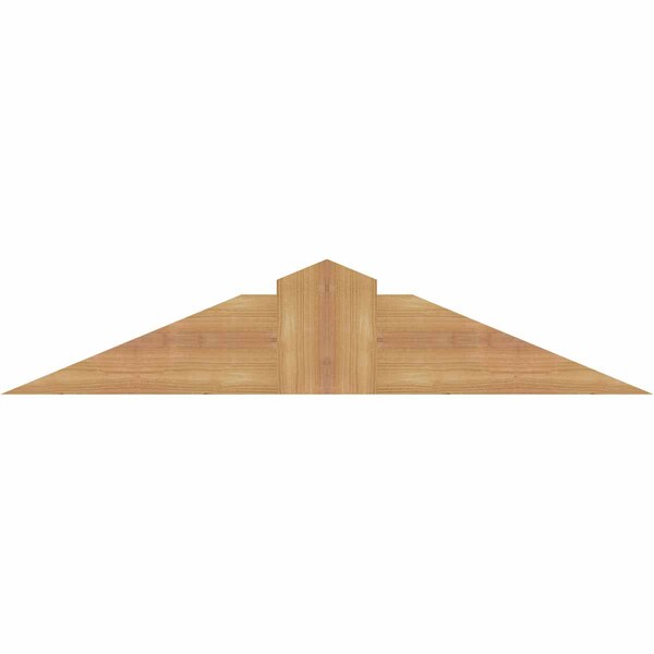 Ekena Millwork Portland Smooth Timber Gable Bracket, Western Red Cedar, 36"W x 7"H x 1 1/2"D x 5 1/2"F, 5/12 Pitch GBW036X07X0206POR00SWR - main